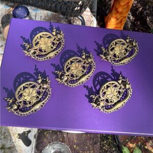 Gorgeous! set of five Victorian drawer pulls in good condition